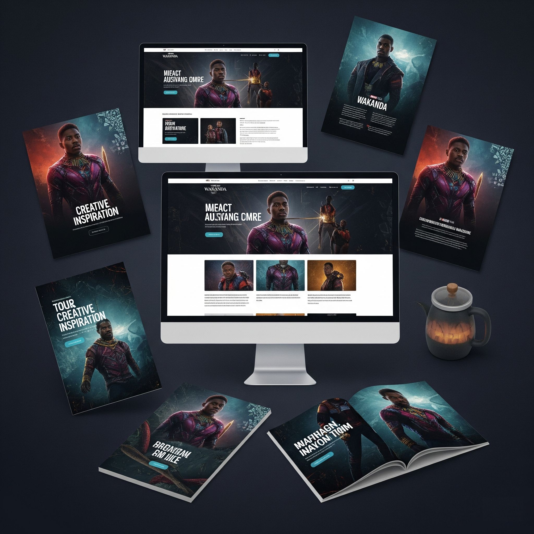 Team collaborating on a project